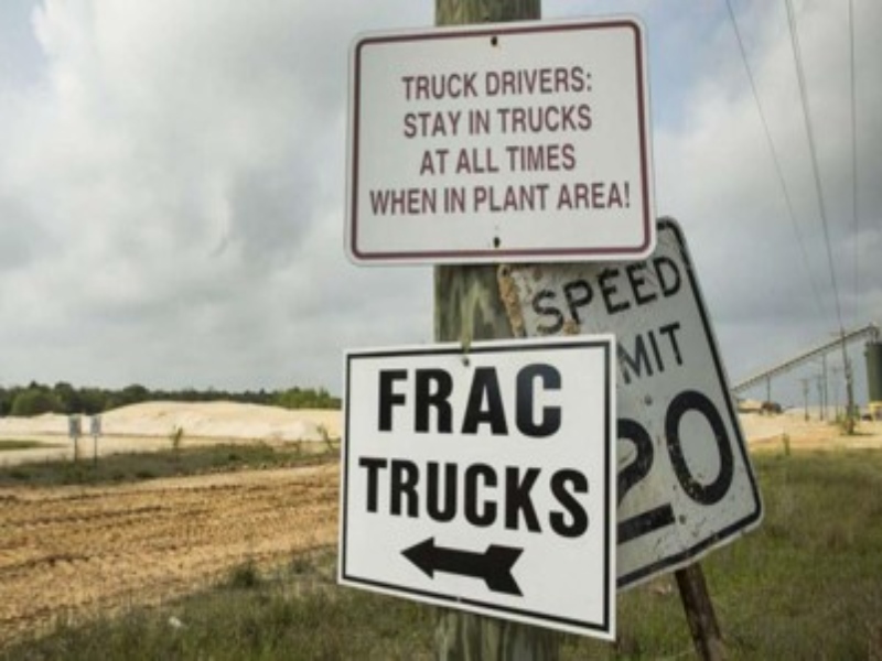 Frac Sand Street Signs